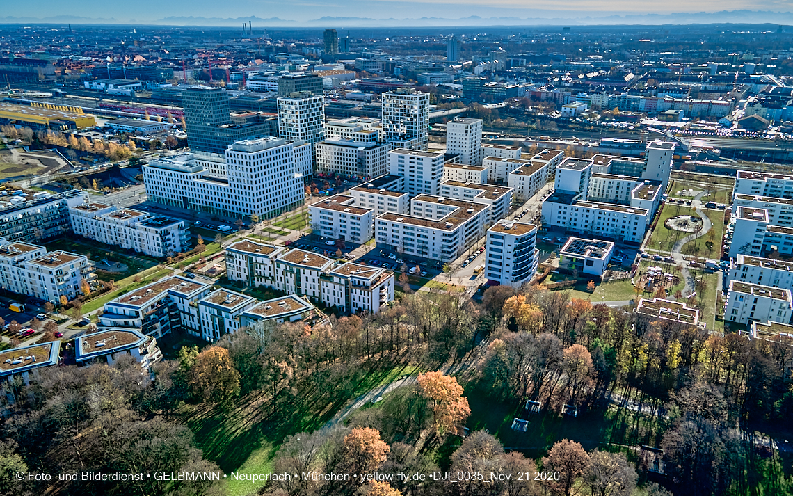 21.11.2020 - Hirschgarten mit Paketposthalle in München